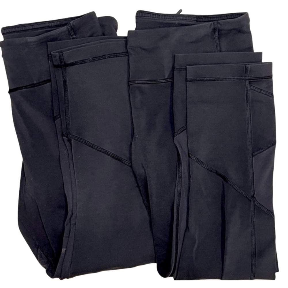 2-for-1 Lululemon Pace Rival Crop Leggings – Size 8 | 22” Black Worn